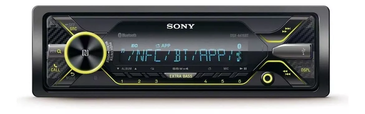 Autoestéreo para auto Sony DSX A416BT con USB y bluetooth