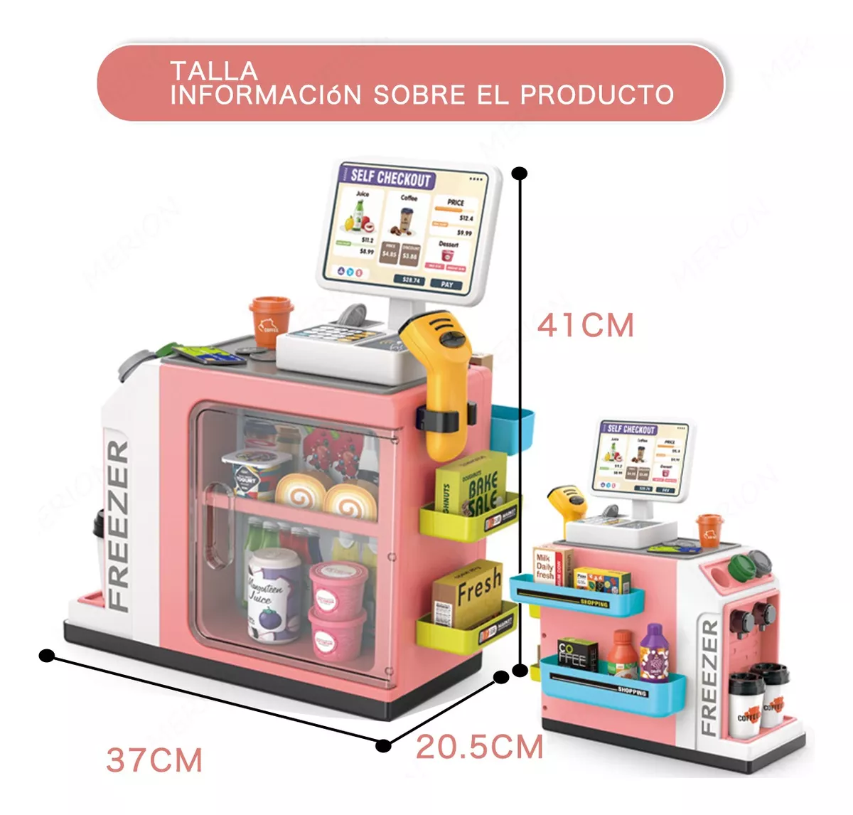 Caja Registradora Y Cafetera Juguete Infantil Para Niño