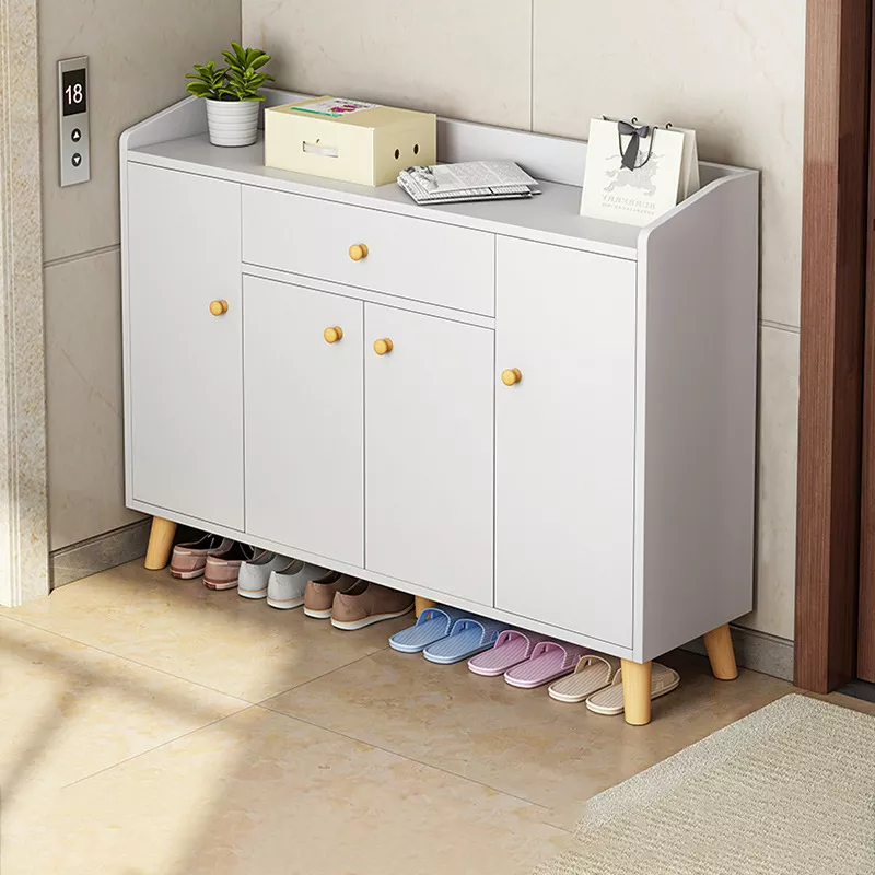 Organizador Muebles De Zapatero De Madera Con 4puertas 120cm