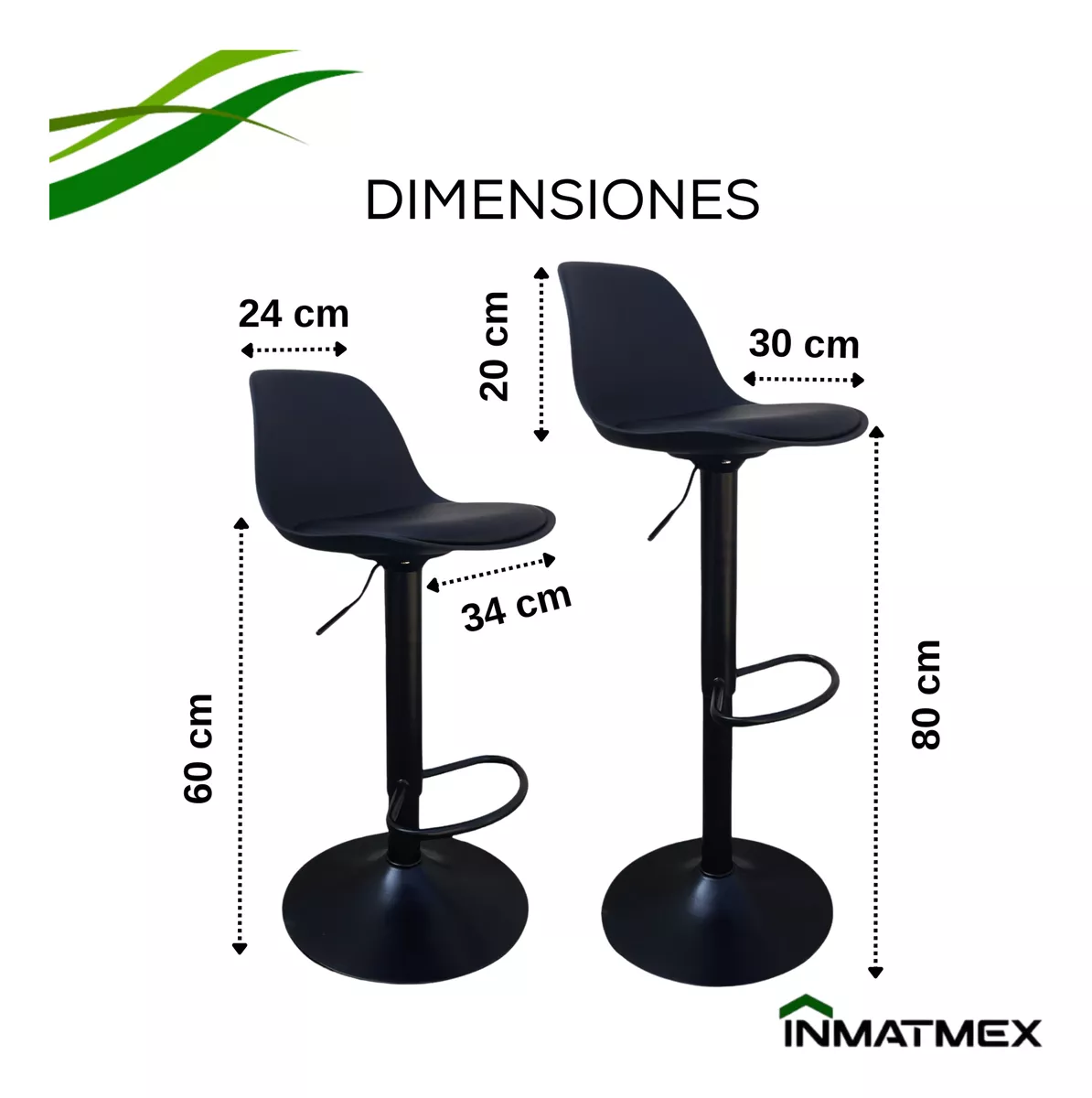 4 Sillas Eames Bancos Barra/comedor Giratorias Y Ajustables