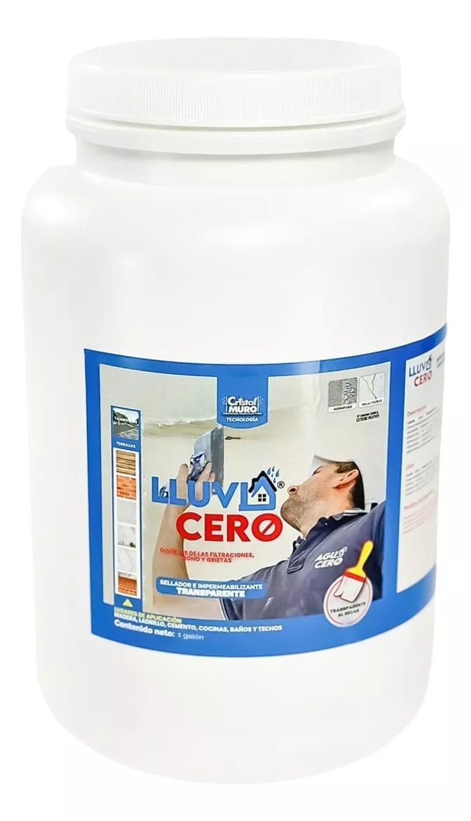 Impermeabilizante Sellador Transparente Lluvia Cero 1 Galón