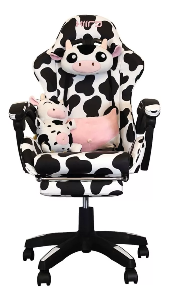 Silla Gamer Reclinable Con Orejas Ergonómica Tela Respirable