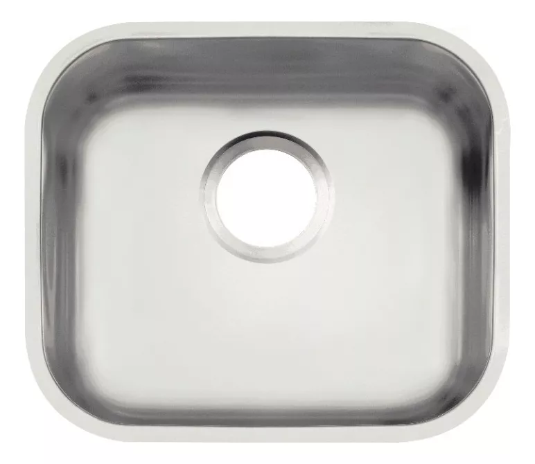 Fregadero Cocina Acero Inoxidable Tramontina Cuadrada 40x34 Color Plateado