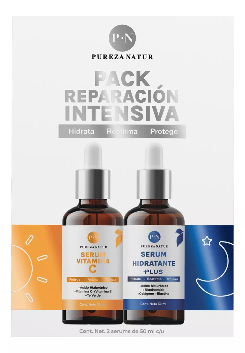 Kit Reparación Sueros Colageno + Vit C + Acido Hialurónico