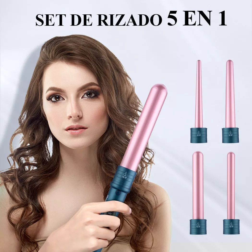 Rizadoras De Cabello Cerámicas Ferros Profesionales- 5 En 1
