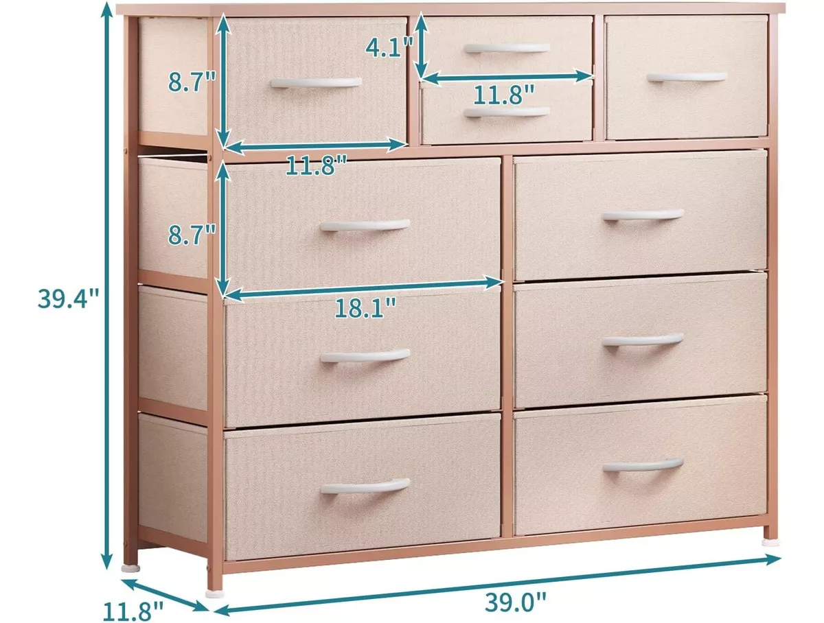 Mueble Organizador Comoda Para Ropa Con 10 Cajones