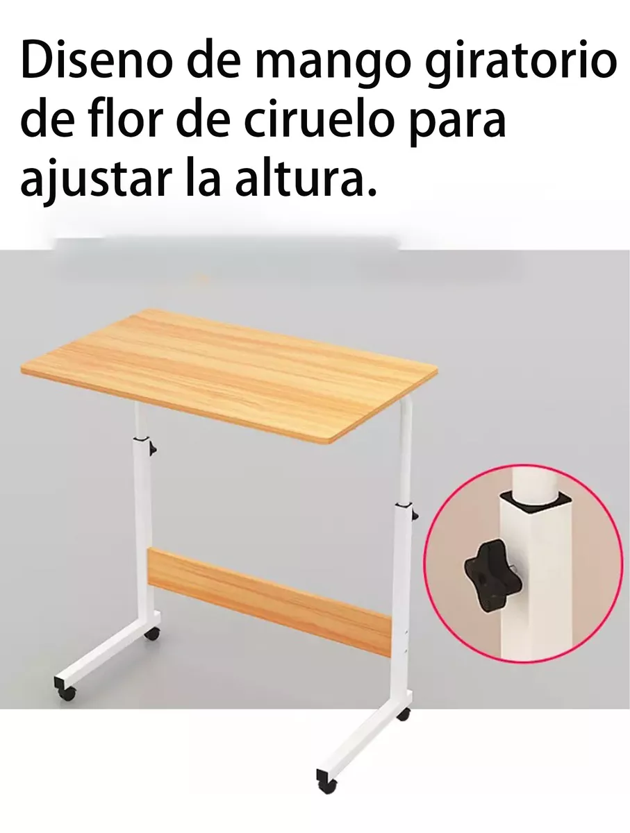 Escritorio Móvil Regulable En Altura Con Ruedas Mesa Auxilia