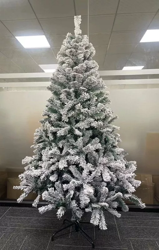 Árbol De Navidad Nieve Artificial 1.80m 800 Ramas Blancas