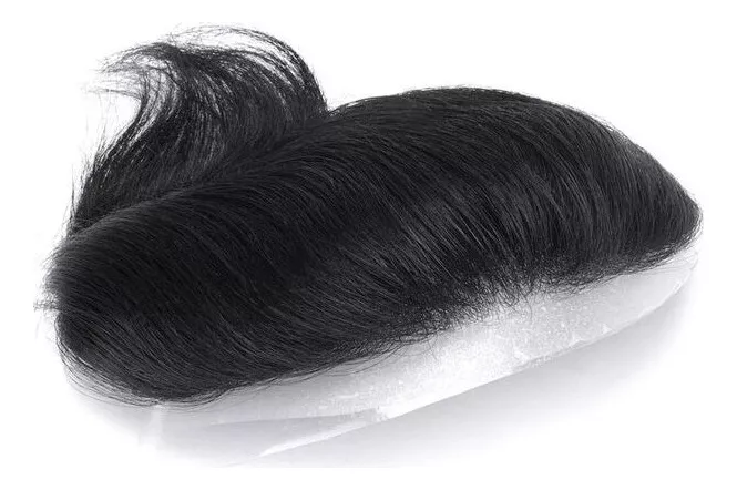 Nuevo 4 X16cm Sistema Capilar Frontal De Cabello Natural