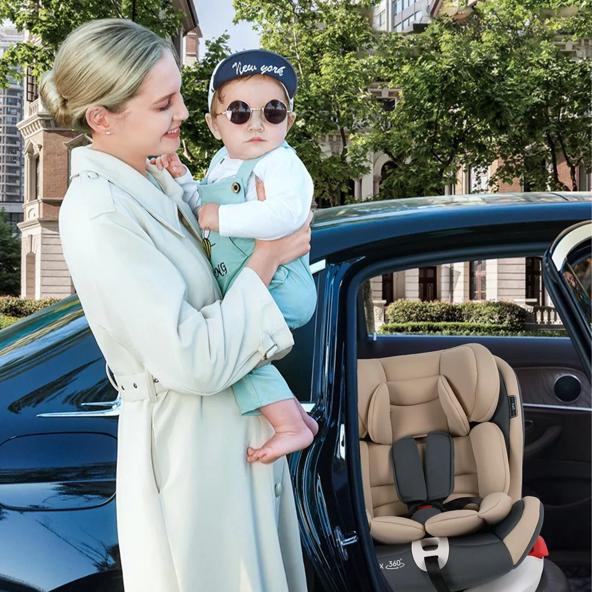 Autoasiento Para Carro Con Sistema De Seguridad Para Bebés
