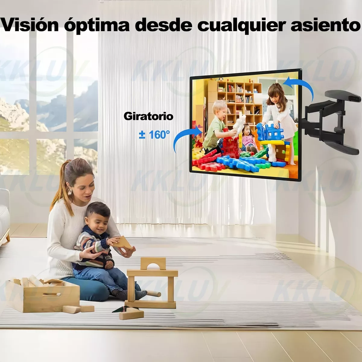 Soporte Tv Pared Para Pantallas De 32-85 Pulgadas Máx 65kg