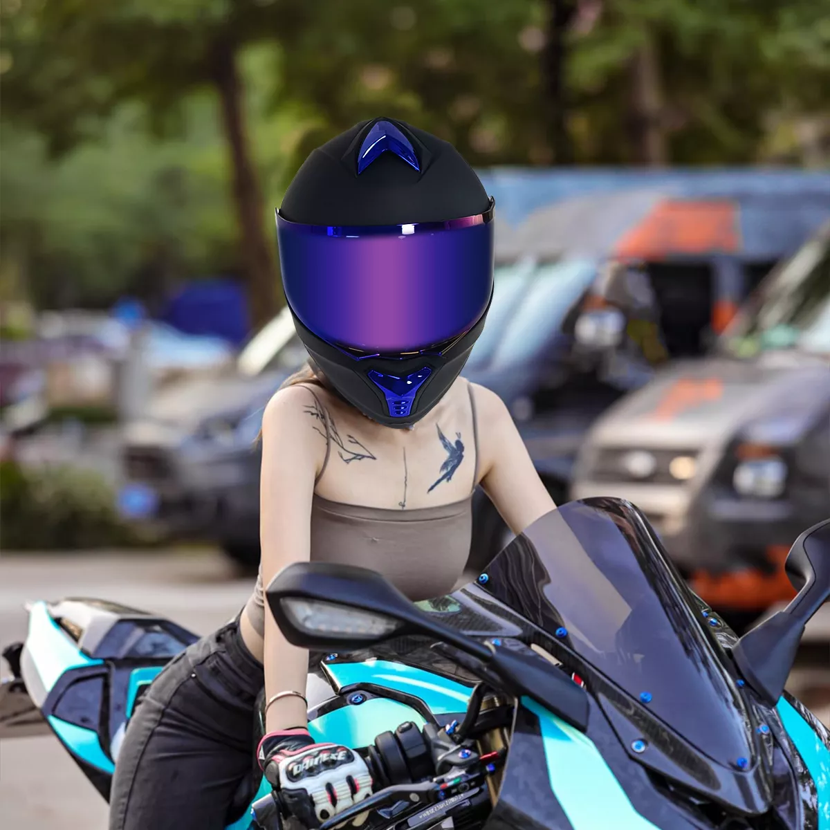 Cascos Moto Abatible Con Interior Gafas Certificación Dot