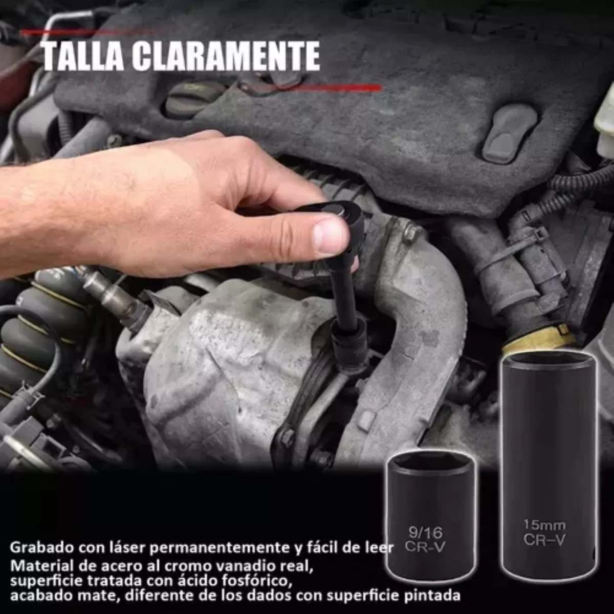 48 Pz Juego De Dados Estandar Alto Impacto Industriales 3/8