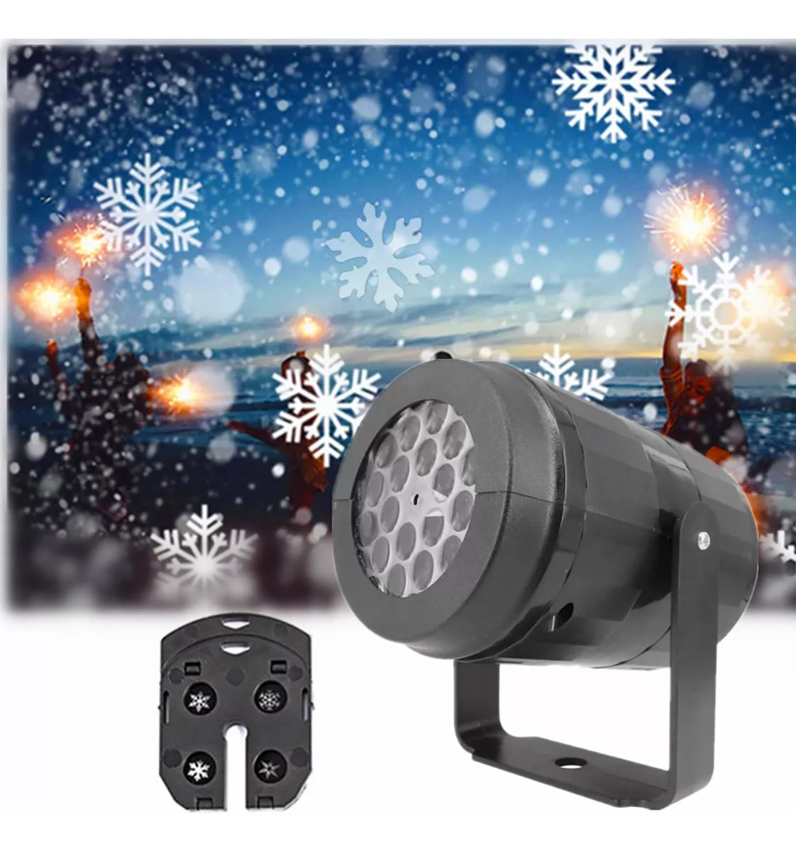 Luces Led De Copos De Nieve De Navidad, Luces De Decoración