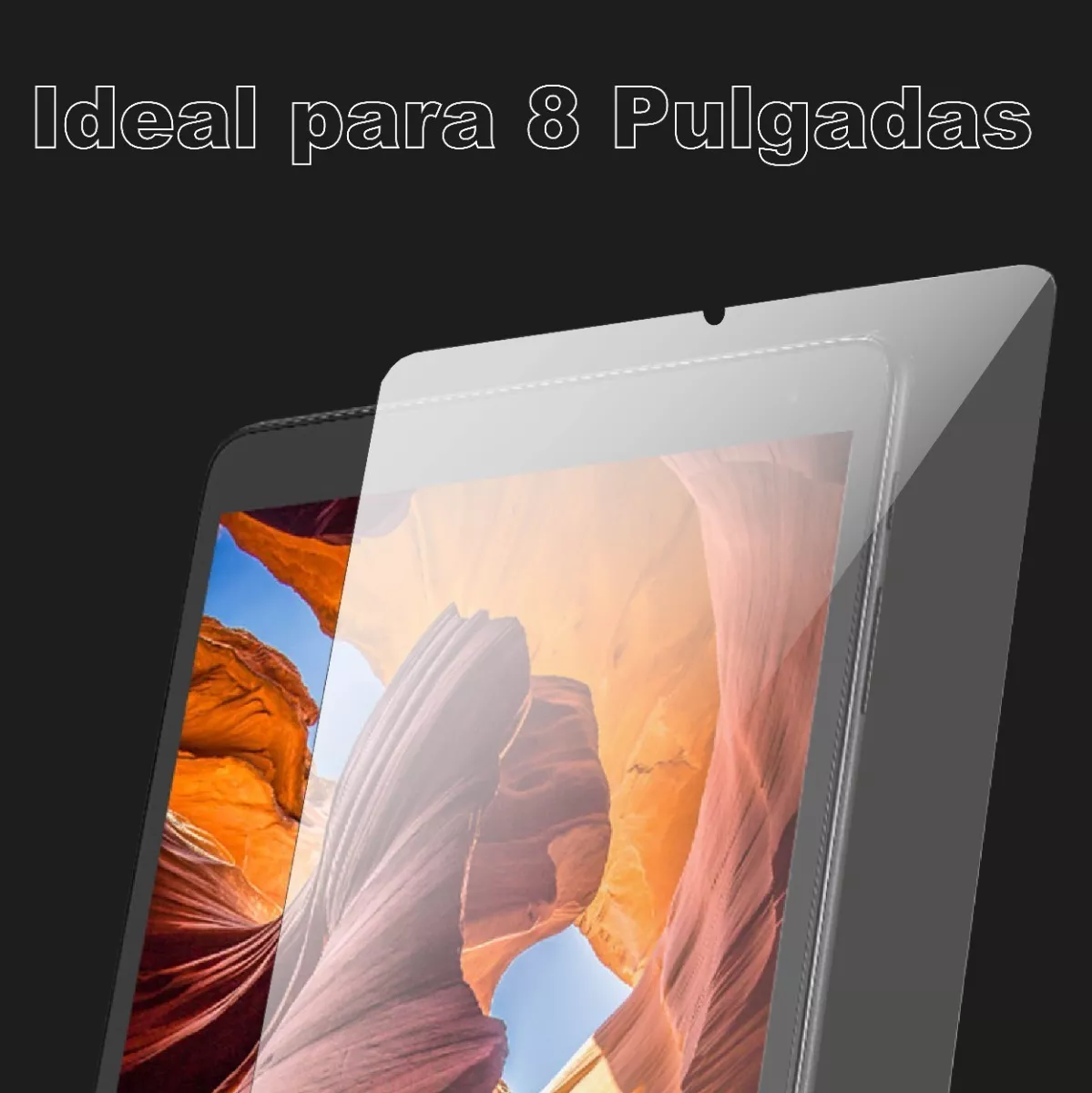 Mica De Cristal Templado Universal Para Tablet 8 Pulgadas