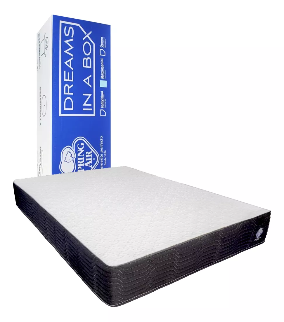 Colchón En Caja Spring Air Onix Memory Foam Matrimonial