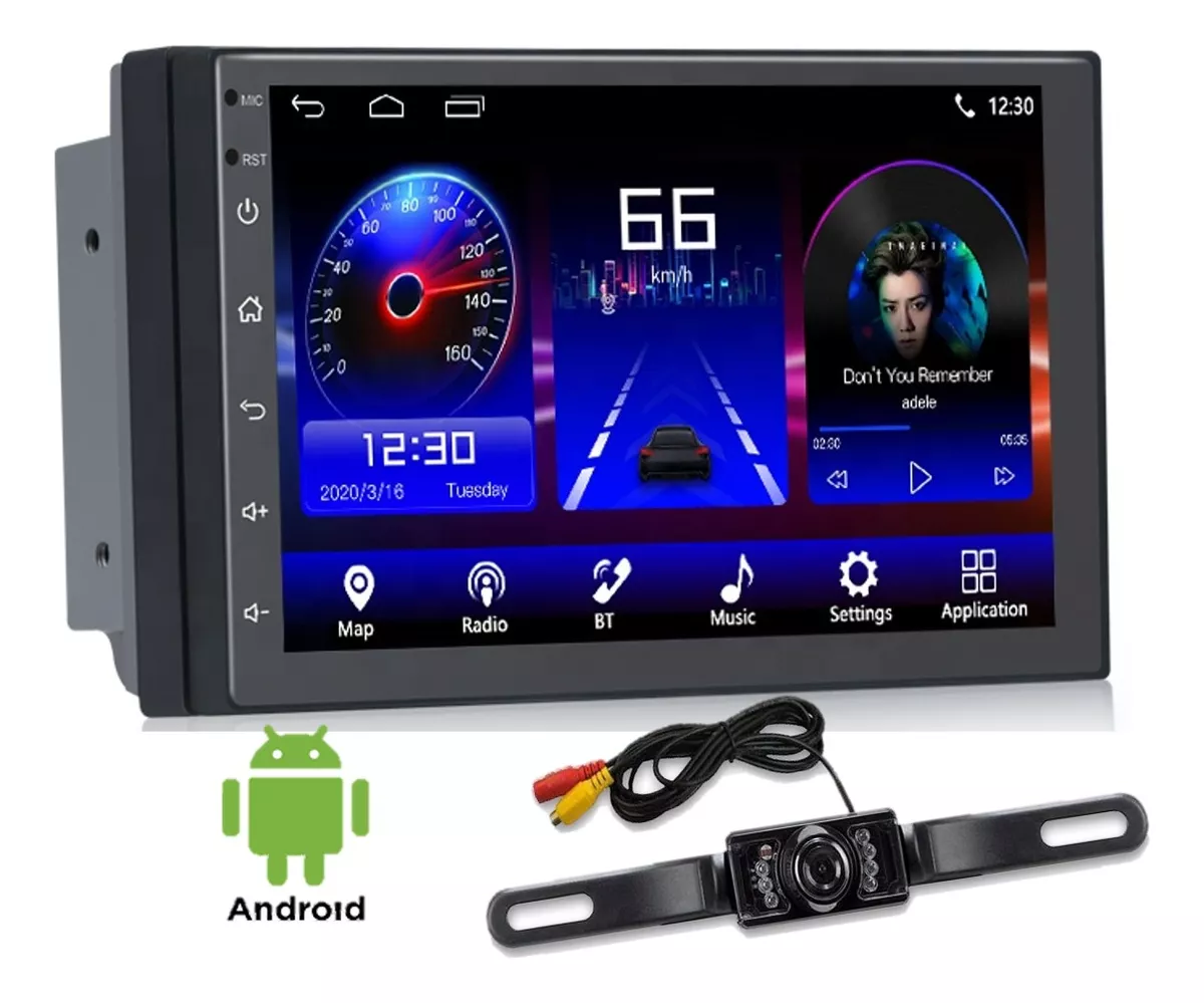 Estereo 1 Din Android Gps  Usb Y Camara  P