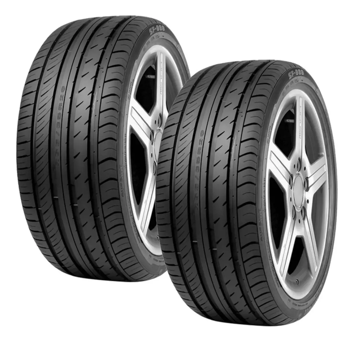 Paquete De 2 Llantas 205/50 R17 Sunfull Sf-888 93w Xl
