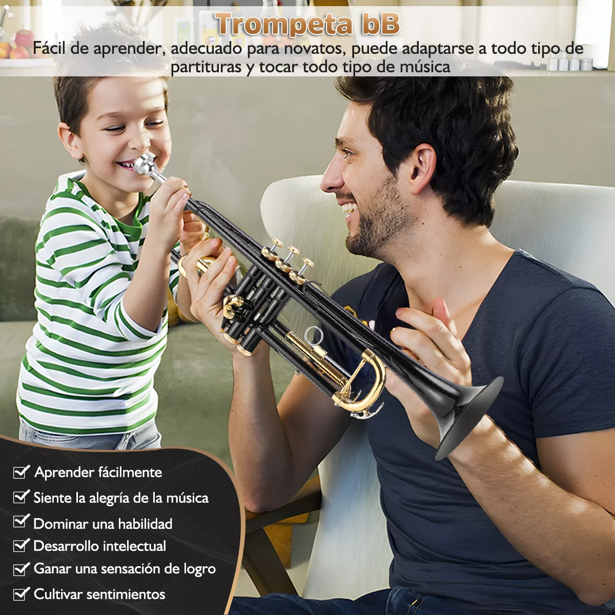 Trompeta Annizhty YQXH001 Negro