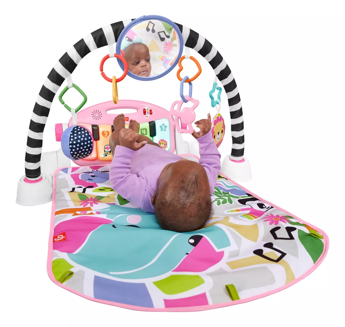 Fisher-price Piano HWY60 Pataditas Musicales Brilla Y Crece Rosa Color Multicolor