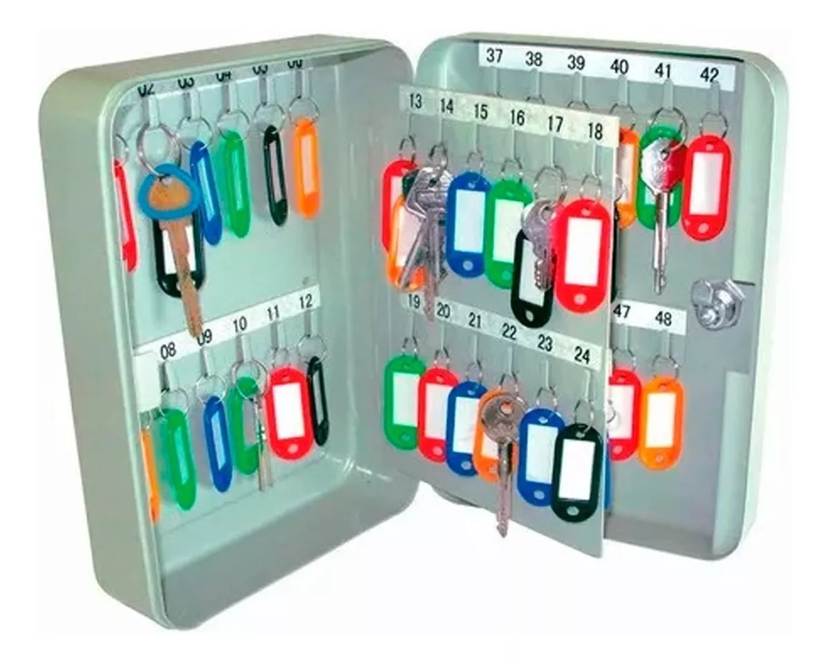 Caja Para 48 Llaves Adir 324 Estacionamiento Oficina  Color Gris PROMOCION