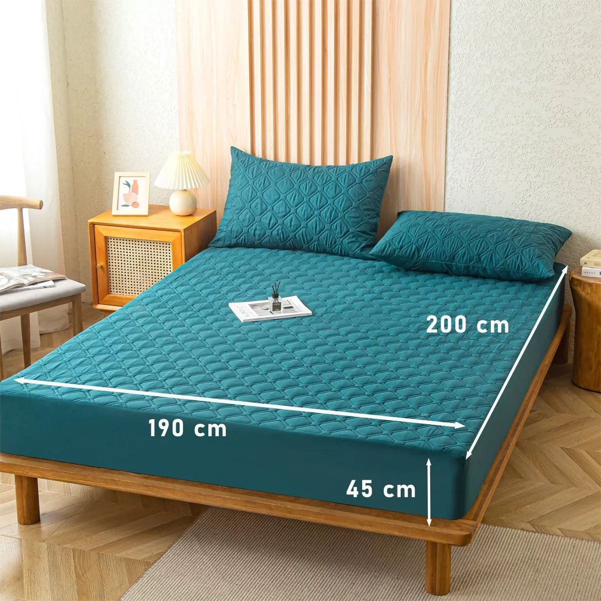 Protector Cubre Colchón Impermeable Matrimonial 3 Pisos King