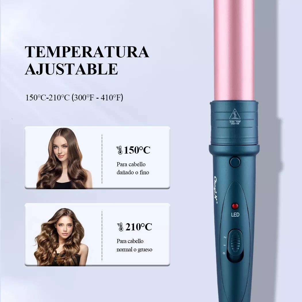 Rizadoras De Cabello Cerámicas Ferros Profesionales- 5 En 1