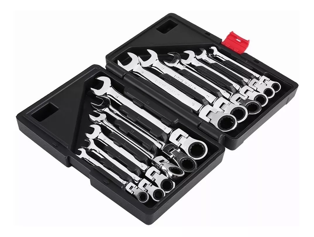 Llaves Combinadas Con Matraca | 8 - 19 Mm | 12 Pz