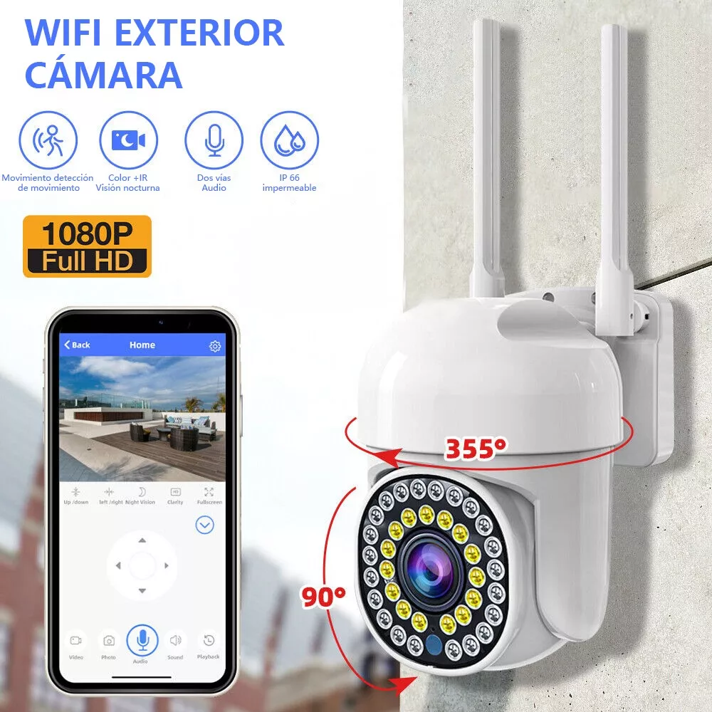 Cámara Espía Mvpsmart Q10 Hd 2mp Inalámbrica Ptz Foco