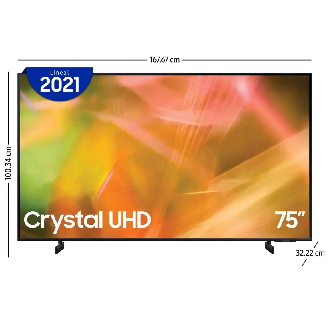 55 pulgadas Class UHD AU8000 Series - 4K UHD HDR Smart TV con Alexa integrado (UN65AU8000FXZA, modelo 2021), negro