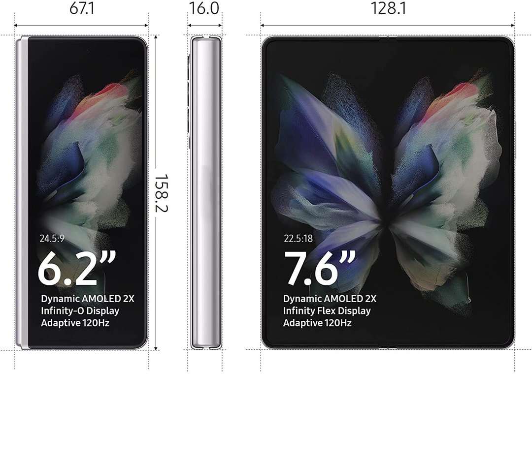 Galaxy Z Fold 3 Impressions 5G 12GB + 512GB Pantalla de 7.6 pulgadas