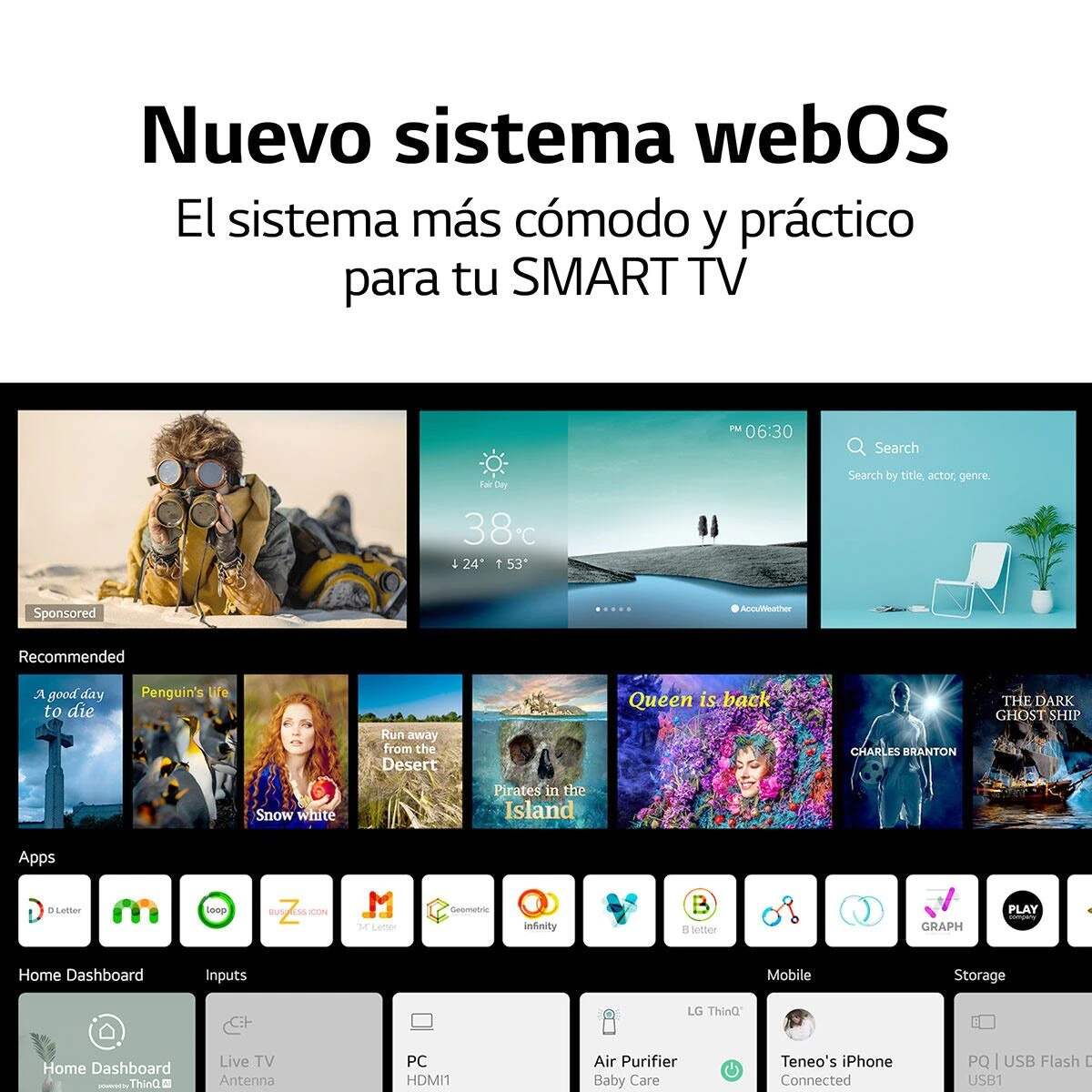 Smart TV LED Ultra HD (4K) de 139,7 cm (55 pulgadas), 55NANO80