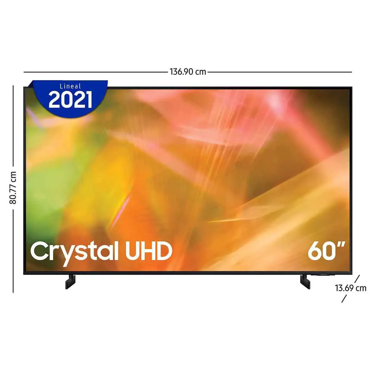 55 pulgadas Class UHD AU8000 Series - 4K UHD HDR Smart TV con Alexa integrado (UN65AU8000FXZA, modelo 2021), negro