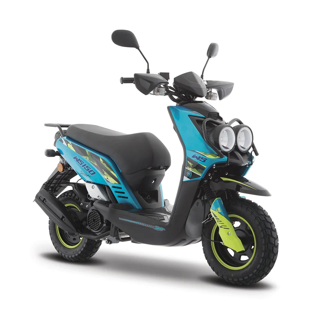 Motocicleta WS150 SPORT AZUL AMARILLO ITALIKA Motocicleta De Trabajo