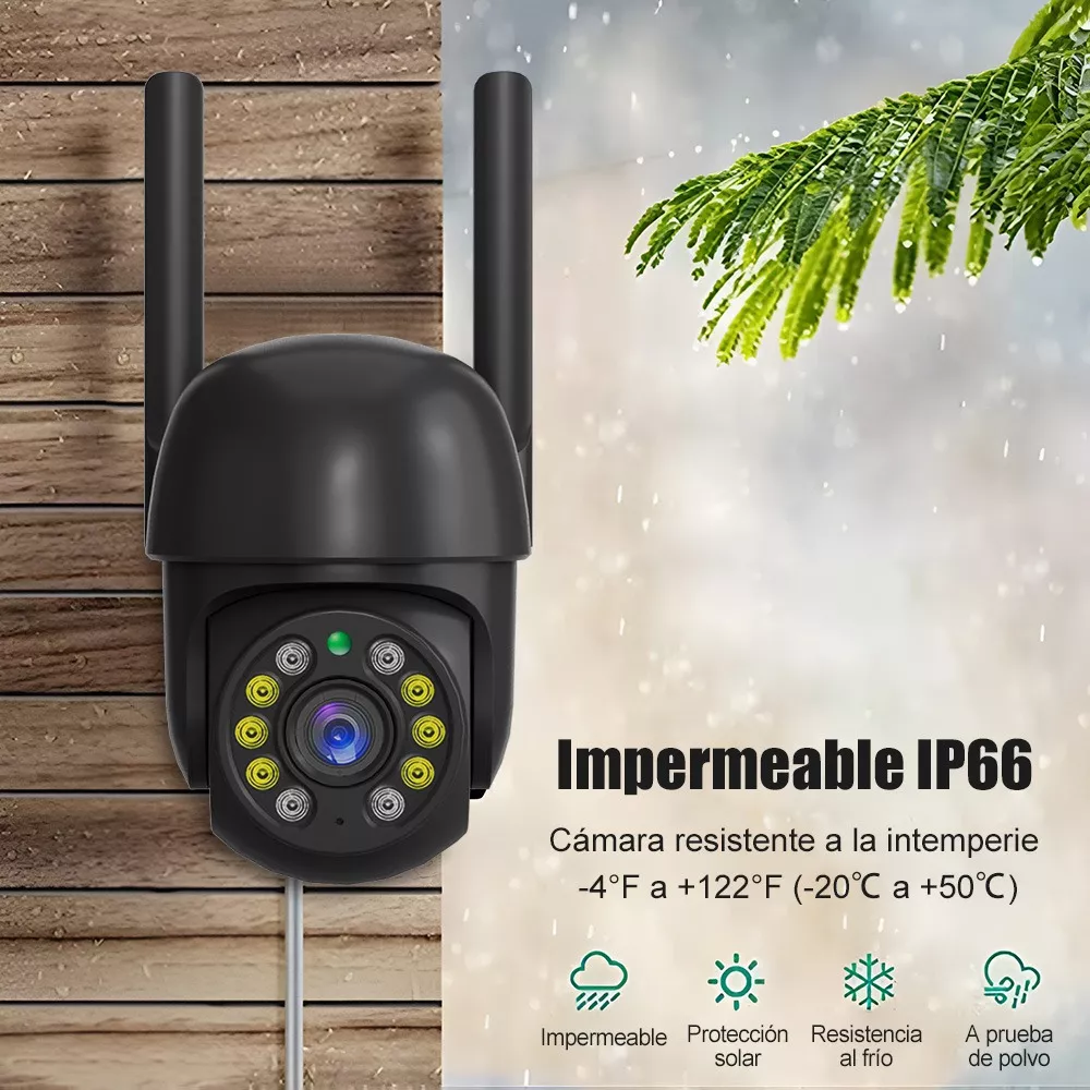 Cámara De Seguridad Exterior Wifi 2mp Hd Vigilancia /alarmaa