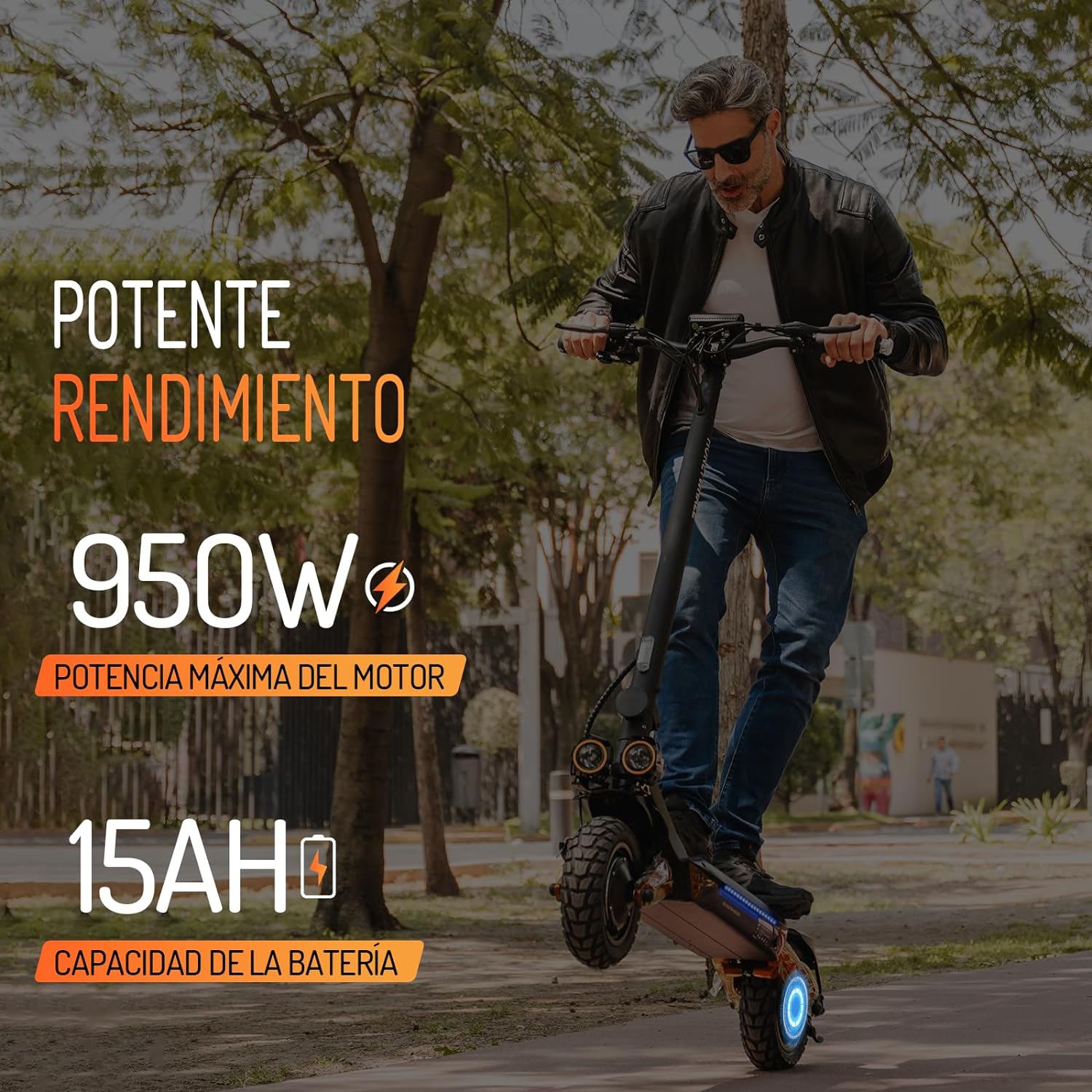 HONEYWHALE T8A Scooter eléctrico plegable para adultos