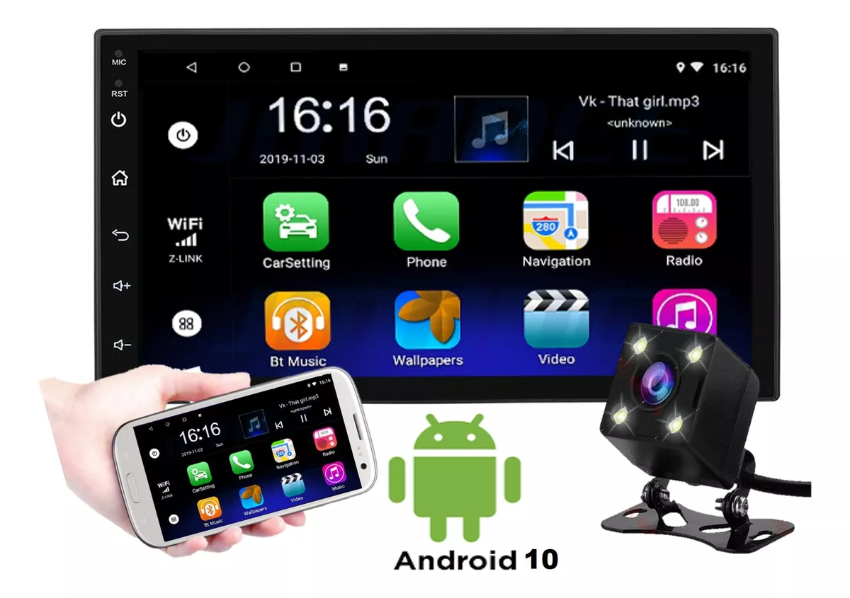 Autoestereo Android Wifi Gps Wifi Usb Pantalla 7  Mas Camara