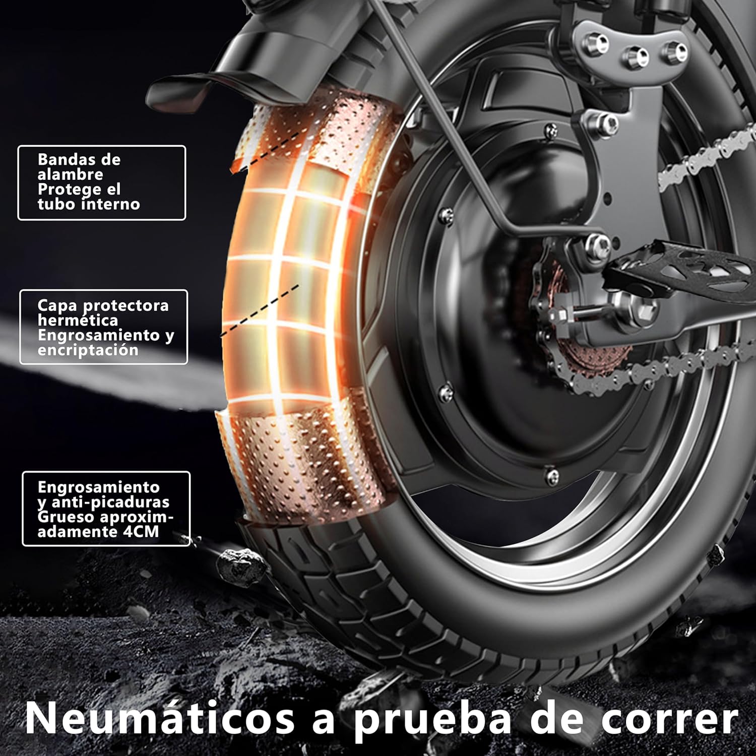 NINOTO Bicicleta Electrica para Adultos