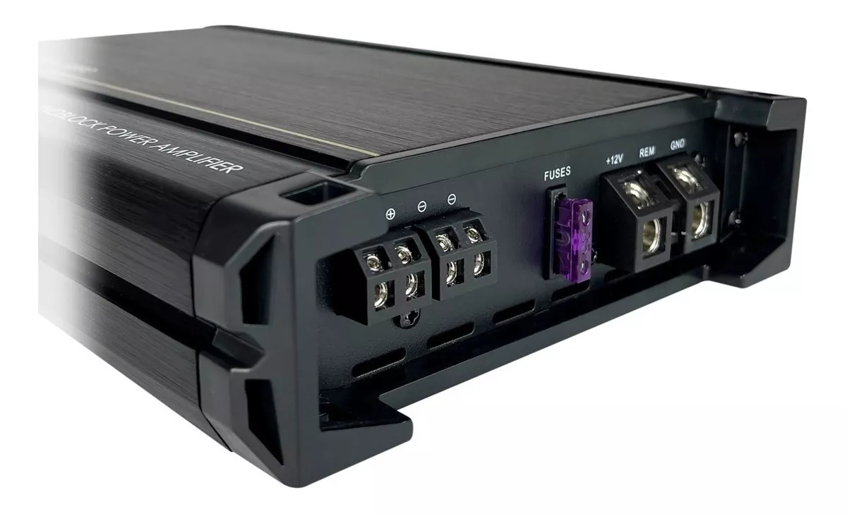 Amplificador Steelpro Nano1200 Monoblock Clase D 1200w Color Negro