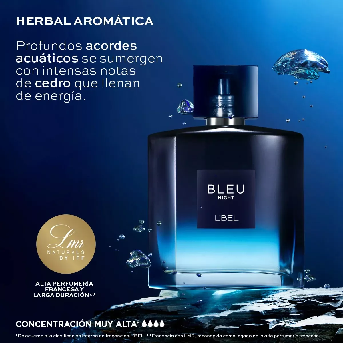 Set Bleu Intense, Bleu Intense Night Y Bolsa Regalo De L'bel