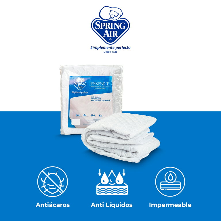 Paquete Colchon King Size + 2 Almohadas + Cubre Colchon + Sabanas Spring Air Smith