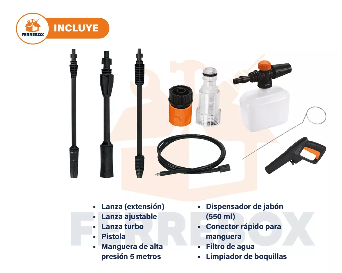 Hidrolavadora Turbo Profunda 2hp + Manguera  10m