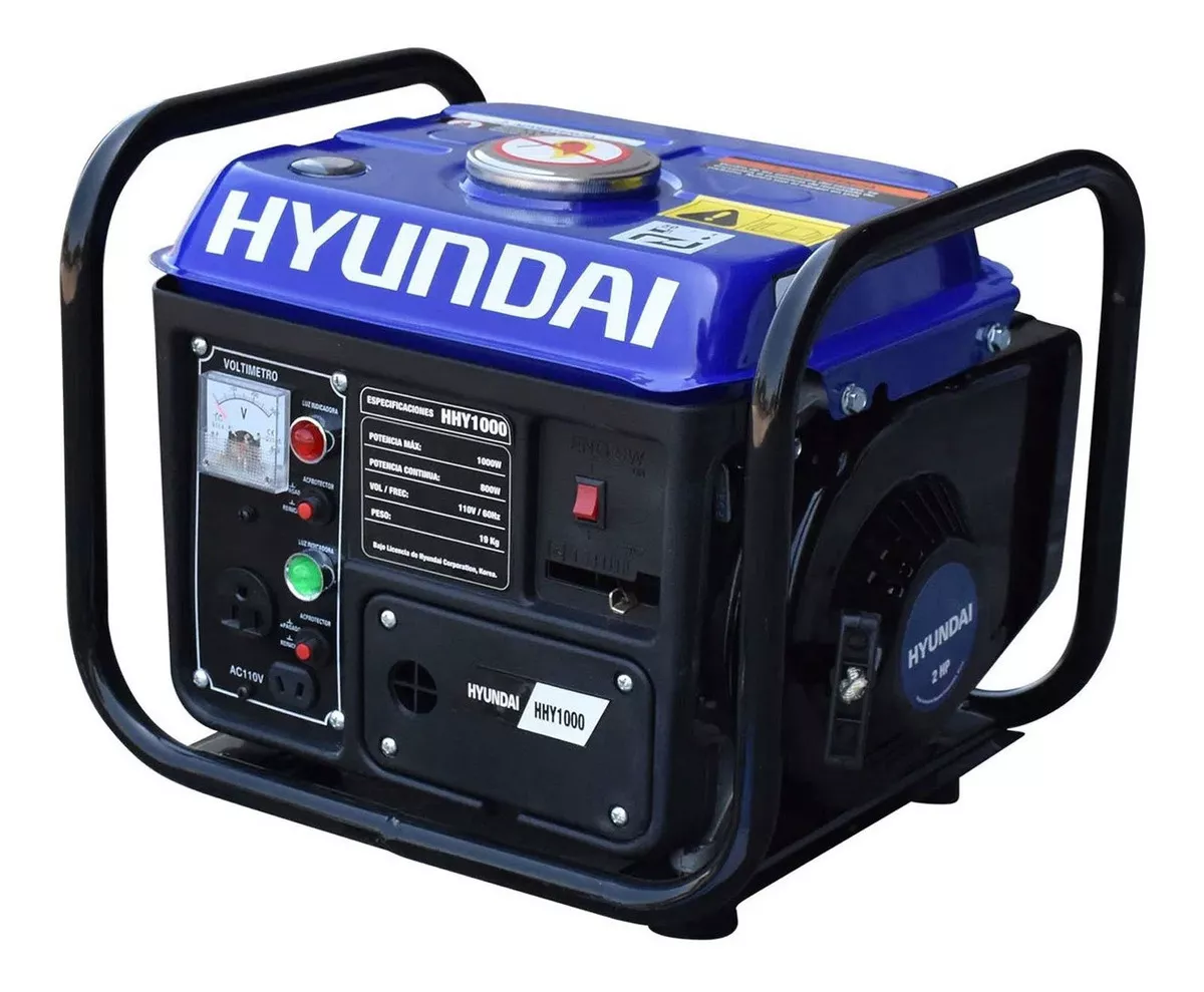 Generador Portátil Hyundai HHY1000 1000W monofásico 110V A Gasolina