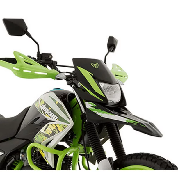 Motocicleta DM200 BLANCO VERDE ITALIKA Doble Propósito