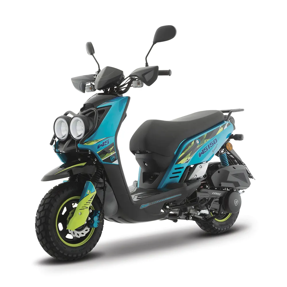 Motocicleta WS150 SPORT AZUL AMARILLO ITALIKA Motocicleta De Trabajo