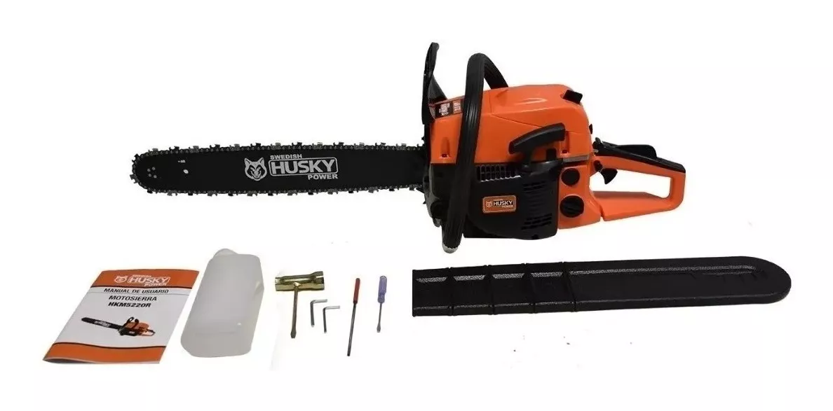 Motosierra A Gasolina Swedish Husky Power Semiprofesional 52cc Hkm5220 2.5hp