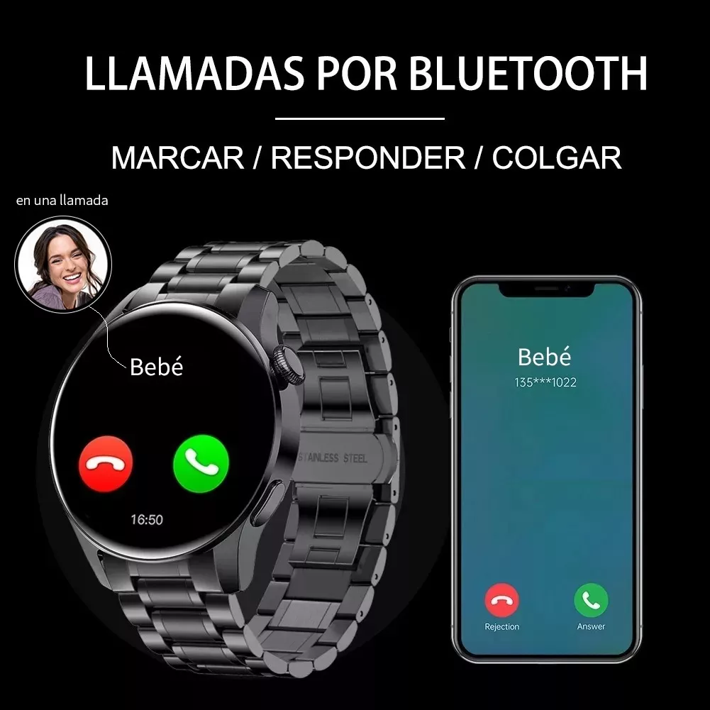 Reloj Inteligente Hombre Impermeable Bluetooth Smartwatches