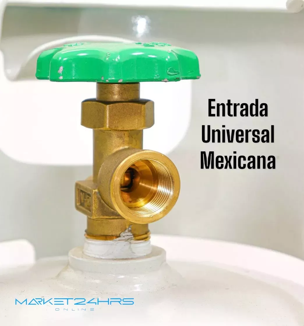 Tanque De Gas Lp 10kg Cilindro Portátil Válvula Qcc Mexicana