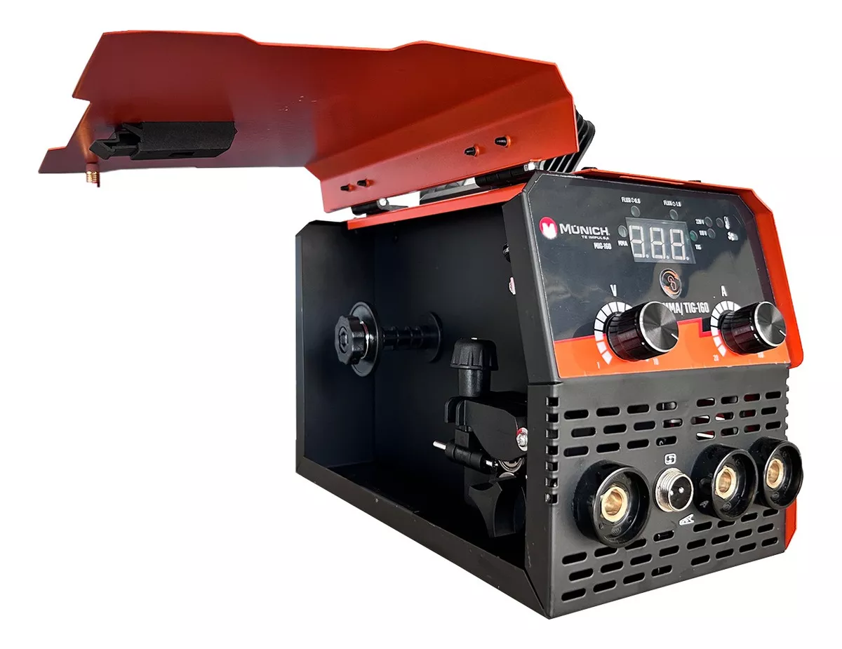 Soldadora Inversor Múnich Mig-160 Naranja 60hz 110v/220v Frecuencia 50 60 Hz