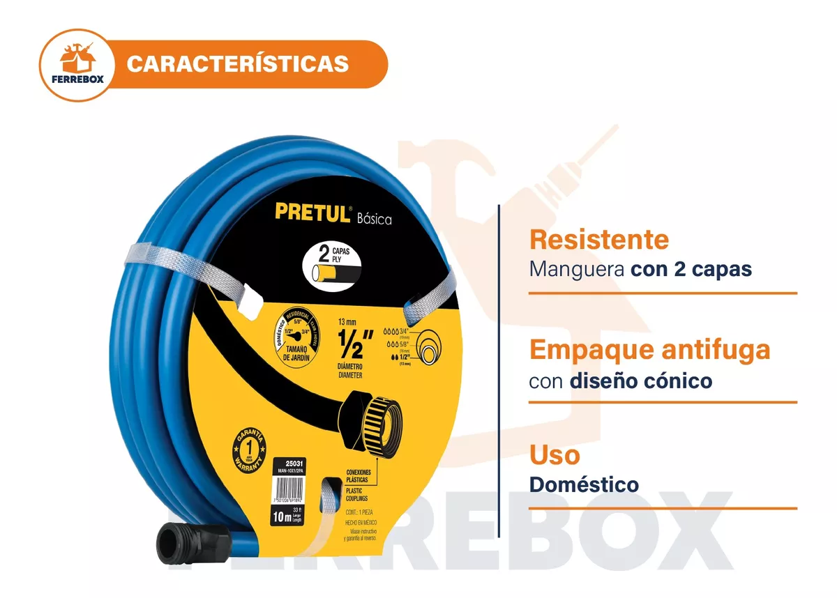 Hidrolavadora Turbo Profunda 2hp + Manguera  10m